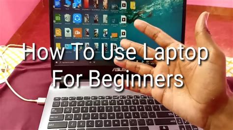 how to operate a laptop.